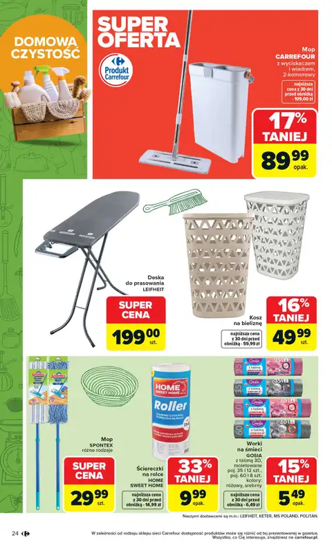 Carrefour - gazetka promocyjna Gazetka Łap super okazje od poniedziałku od poniedziałku 27.04 do soboty 09.05 - strona 24