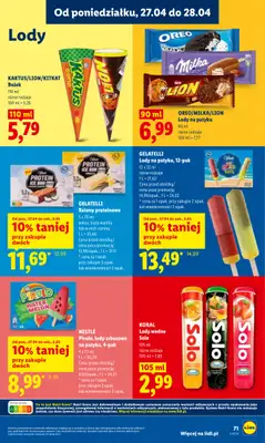 Lidl - gazetka promocyjna Oferta od poniedziałku od poniedziałku 27.04 do wtorku 28.04 - strona 71
