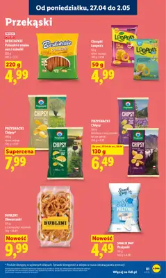 Lidl - gazetka promocyjna Oferta od poniedziałku od poniedziałku 27.04 do wtorku 28.04 - strona 81
