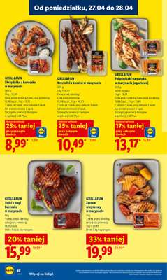 Lidl - gazetka promocyjna Oferta od poniedziałku od poniedziałku 27.04 do wtorku 28.04 - strona 48