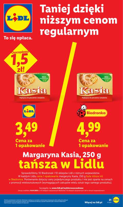 Lidl - gazetka promocyjna Oferta od poniedziałku od poniedziałku 27.04 do wtorku 28.04 - strona 21