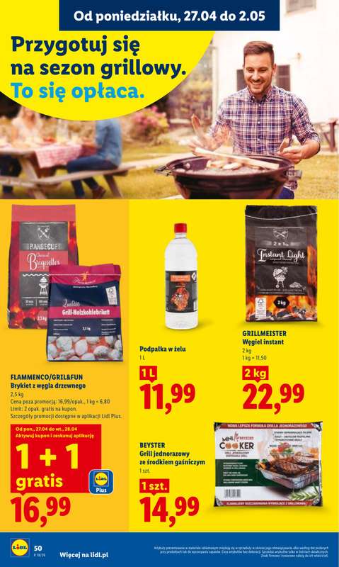 Lidl - gazetka promocyjna Oferta od poniedziałku od poniedziałku 27.04 do wtorku 28.04 - strona 50
