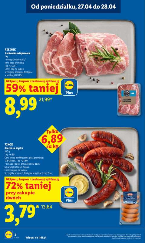 Lidl - gazetka promocyjna Oferta od poniedziałku od poniedziałku 27.04 do wtorku 28.04 - strona 2