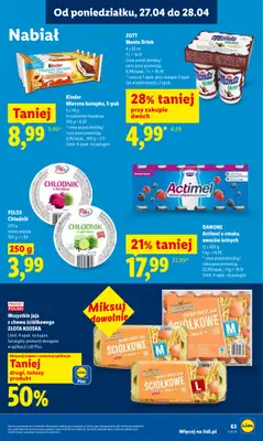 Lidl - gazetka promocyjna Oferta od poniedziałku od poniedziałku 27.04 do wtorku 28.04 - strona 63