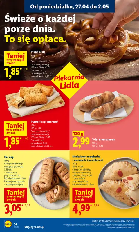 Lidl - gazetka promocyjna Oferta od poniedziałku od poniedziałku 27.04 do wtorku 28.04 - strona 54