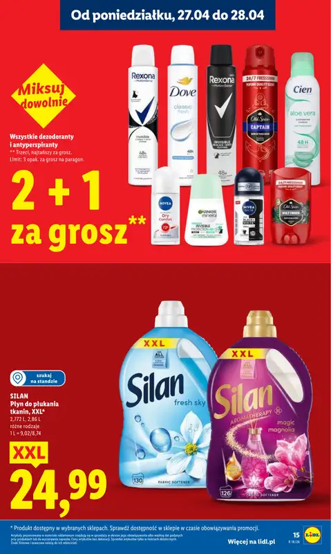 Lidl - gazetka promocyjna Oferta od poniedziałku od poniedziałku 27.04 do wtorku 28.04 - strona 15