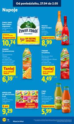 Lidl - gazetka promocyjna Oferta od poniedziałku od poniedziałku 27.04 do wtorku 28.04 - strona 72