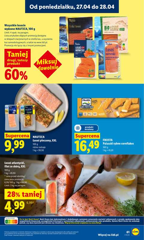 Lidl - gazetka promocyjna Oferta od poniedziałku od poniedziałku 27.04 do wtorku 28.04 - strona 61