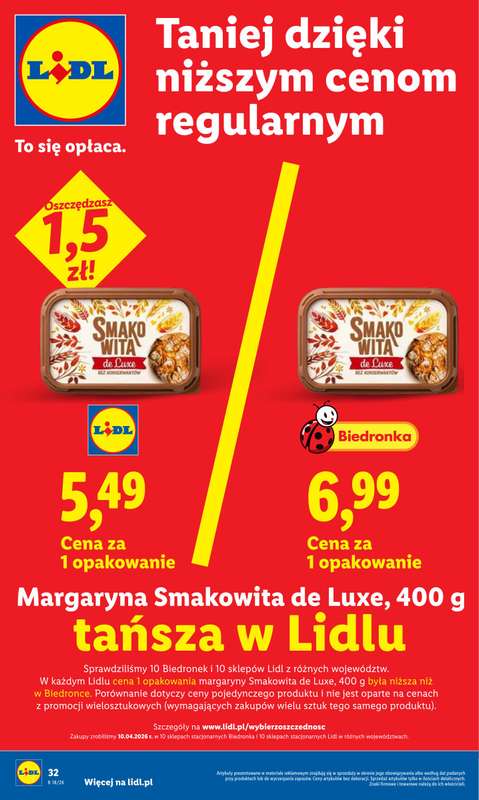 Lidl - gazetka promocyjna Oferta od poniedziałku od poniedziałku 27.04 do wtorku 28.04 - strona 32
