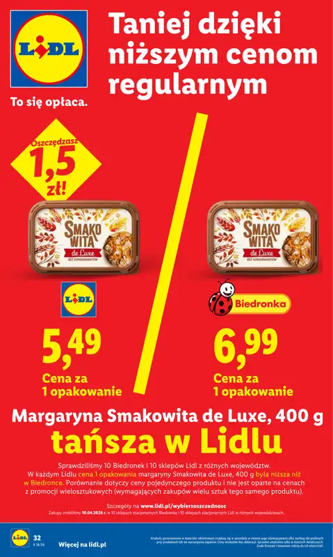 Lidl - gazetka promocyjna Oferta od poniedziałku od poniedziałku 27.04 do wtorku 28.04 - strona 32