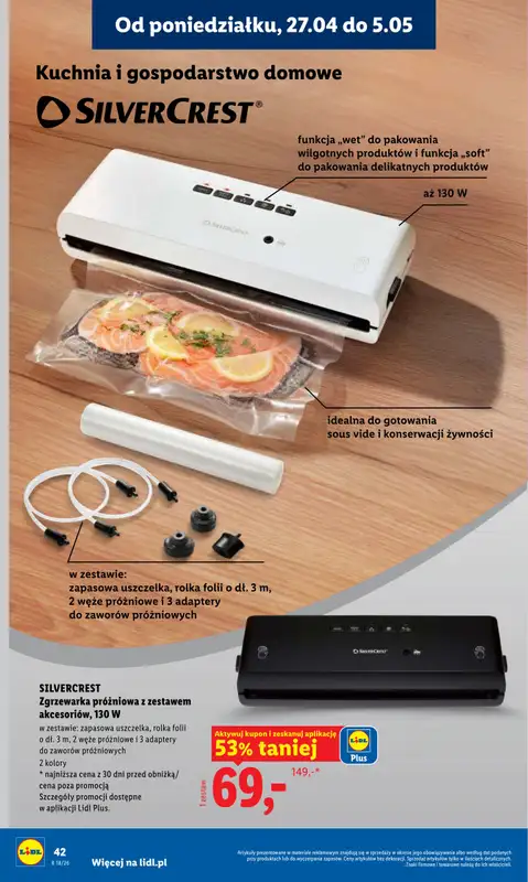 Lidl - gazetka promocyjna Oferta od poniedziałku od poniedziałku 27.04 do wtorku 28.04 - strona 42