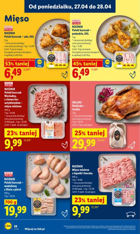 Lidl - gazetka promocyjna Oferta od poniedziałku od poniedziałku 27.04 do wtorku 28.04 - strona 58