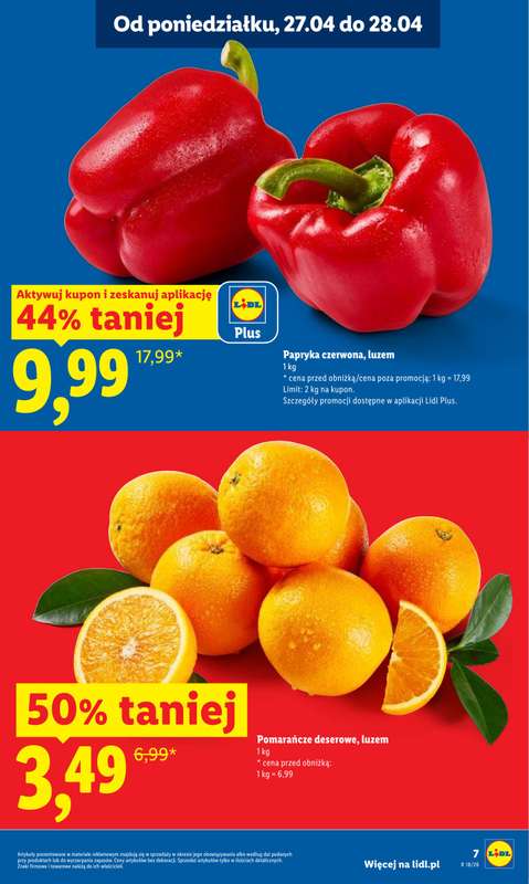 Lidl - gazetka promocyjna Oferta od poniedziałku od poniedziałku 27.04 do wtorku 28.04 - strona 7