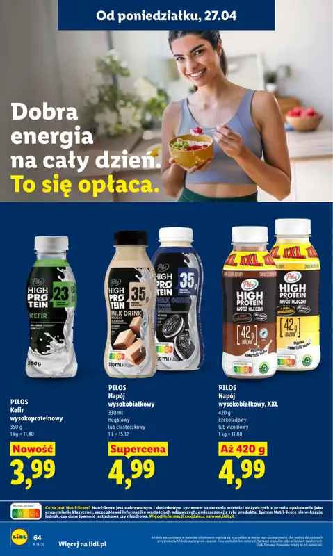 Lidl - gazetka promocyjna Oferta od poniedziałku od poniedziałku 27.04 do wtorku 28.04 - strona 64