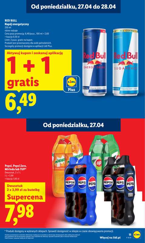 Lidl - gazetka promocyjna Oferta od poniedziałku od poniedziałku 27.04 do wtorku 28.04 - strona 11