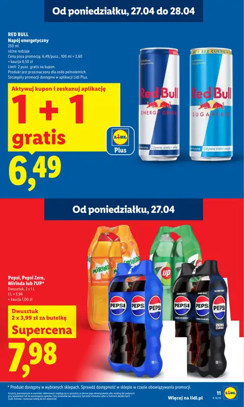 Lidl - gazetka promocyjna Oferta od poniedziałku od poniedziałku 27.04 do wtorku 28.04 - strona 11