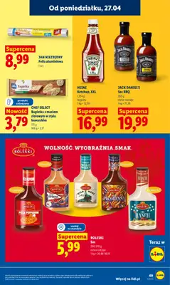 Lidl - gazetka promocyjna Oferta od poniedziałku od poniedziałku 27.04 do wtorku 28.04 - strona 49