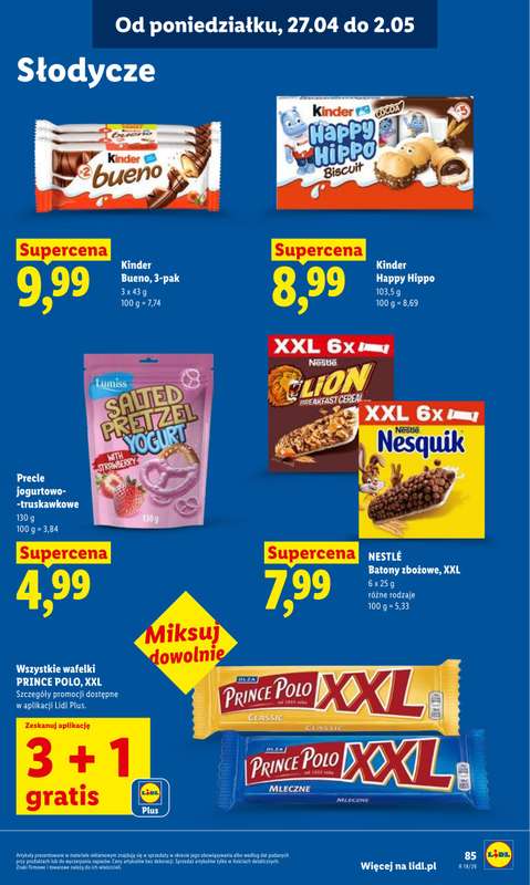 Lidl - gazetka promocyjna Oferta od poniedziałku od poniedziałku 27.04 do wtorku 28.04 - strona 85