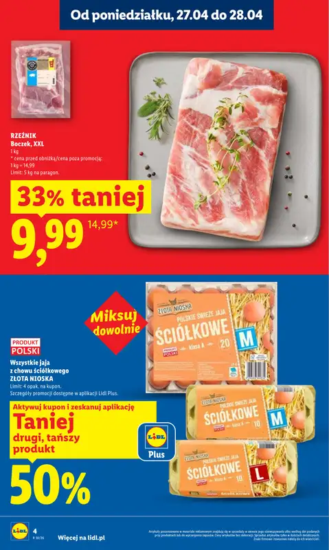 Lidl - gazetka promocyjna Oferta od poniedziałku od poniedziałku 27.04 do wtorku 28.04 - strona 4