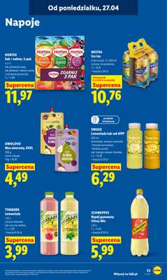 Lidl - gazetka promocyjna Oferta od poniedziałku od poniedziałku 27.04 do wtorku 28.04 - strona 73