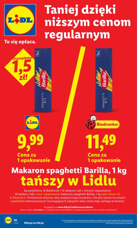 Lidl - gazetka promocyjna Oferta od poniedziałku od poniedziałku 27.04 do wtorku 28.04 - strona 34