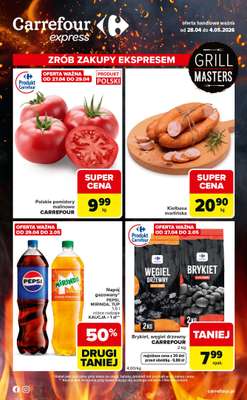 Carrefour Express - gazetka promocyjna Gazetka Express od wtorku 28.04 do poniedziałku 04.05