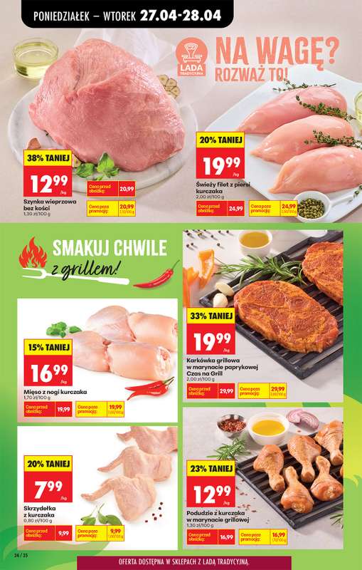 Biedronka - gazetka promocyjna Od poniedziałku, Z ladą tradycyjną od poniedziałku 27.04 do soboty 02.05 - strona 44