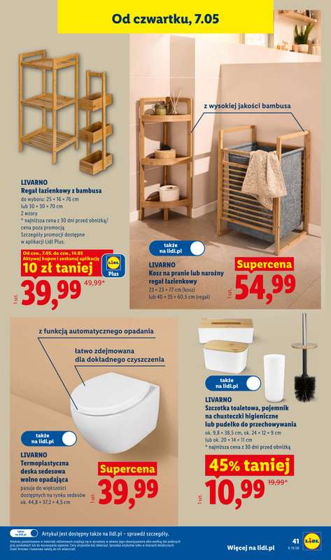 Lidl - gazetka promocyjna Katalog od poniedziałku 04.05 do soboty 09.05 - strona 45