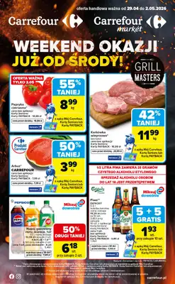 Carrefour - gazetka promocyjna Gazetka Weekend okazji już od środy od środy 29.04 do soboty 02.05