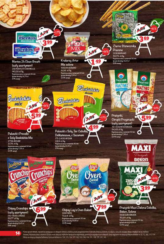 Arhelan - gazetka promocyjna Grillowanie w Arhelanie od poniedziałku 27.04 do niedzieli 10.05 - strona 14