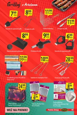 Arhelan - gazetka promocyjna Grillowanie w Arhelanie od poniedziałku 27.04 do niedzieli 10.05 - strona 19