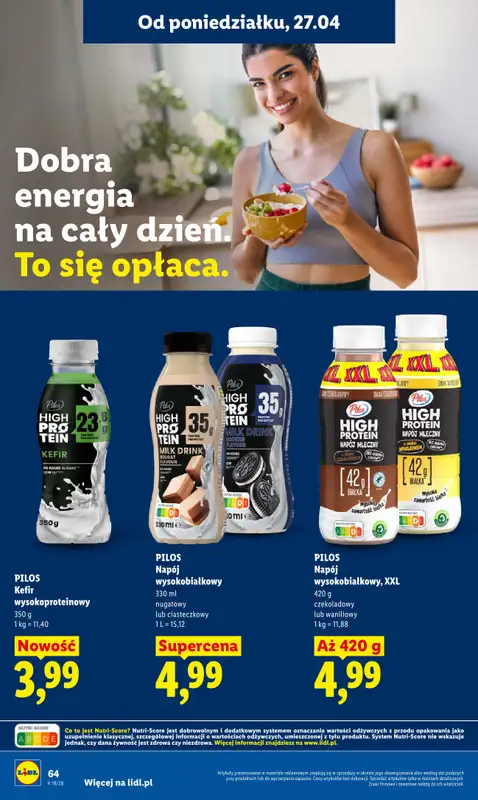 Lidl - gazetka promocyjna Oferta od poniedziałku od poniedziałku 27.04 do wtorku 28.04 - strona 64