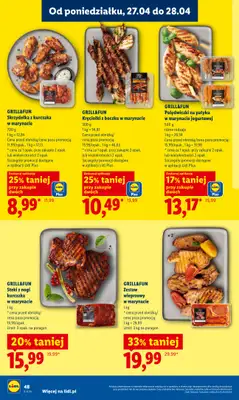 Lidl - gazetka promocyjna Oferta od poniedziałku od poniedziałku 27.04 do wtorku 28.04 - strona 48