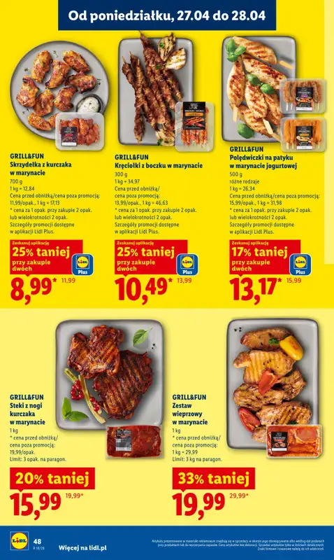 Lidl - gazetka promocyjna Oferta od poniedziałku od poniedziałku 27.04 do wtorku 28.04 - strona 48