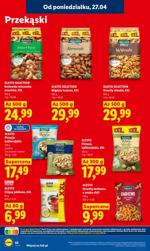 Lidl - gazetka promocyjna Oferta od poniedziałku od poniedziałku 27.04 do wtorku 28.04 - strona 82