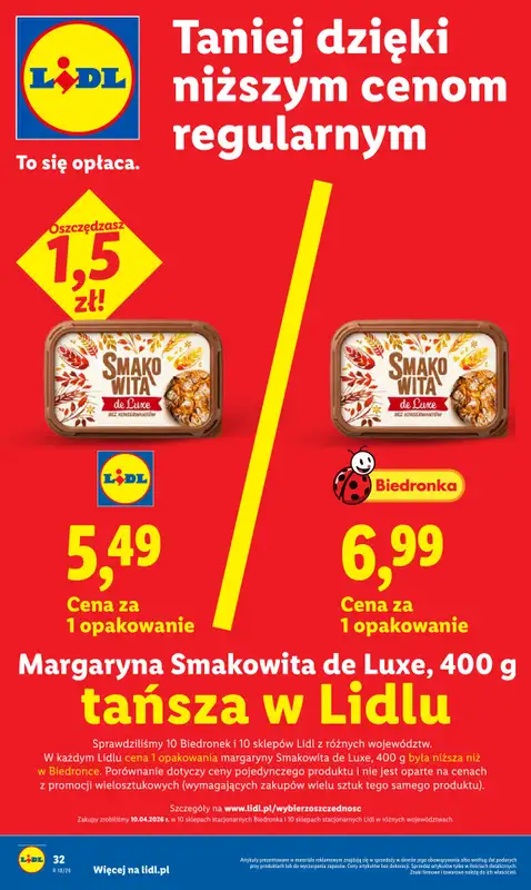 Lidl - gazetka promocyjna Oferta od poniedziałku od poniedziałku 27.04 do wtorku 28.04 - strona 32