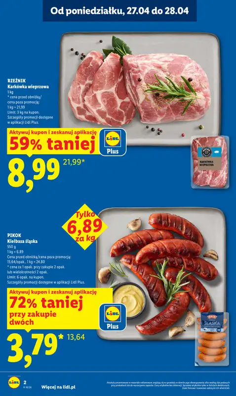 Lidl - gazetka promocyjna Oferta od poniedziałku od poniedziałku 27.04 do wtorku 28.04 - strona 2