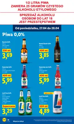 Lidl - gazetka promocyjna Oferta od poniedziałku od poniedziałku 27.04 do wtorku 28.04 - strona 78