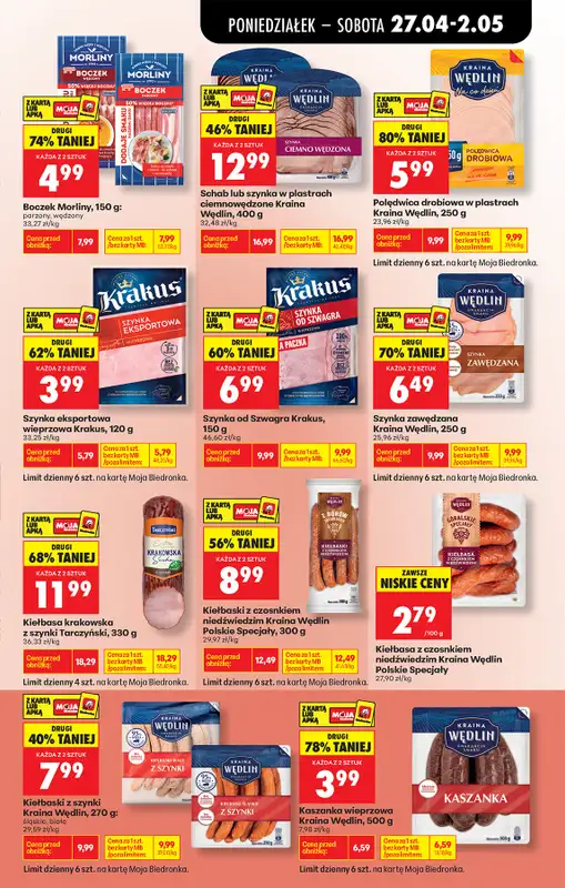 Biedronka - gazetka promocyjna Od poniedziałku, Z ladą tradycyjną od poniedziałku 27.04 do soboty 02.05 - strona 47