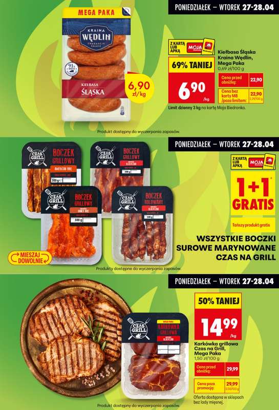 Biedronka - gazetka promocyjna Biedronkowe oszczędności od poniedziałku 27.04 do środy 29.04 - strona 3