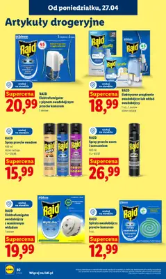 Lidl - gazetka promocyjna Oferta od poniedziałku od poniedziałku 27.04 do wtorku 28.04 - strona 92
