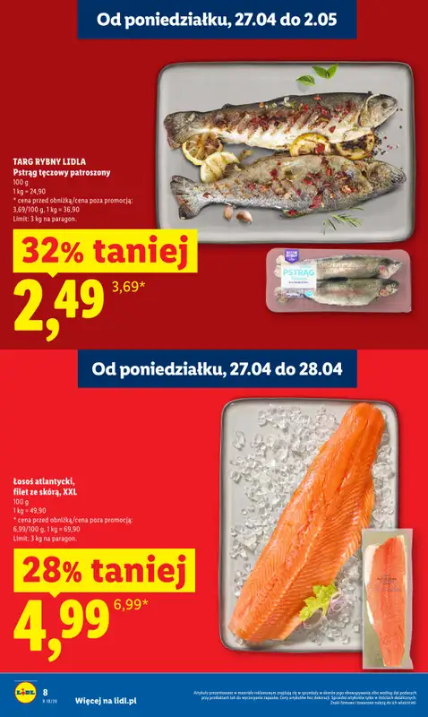 Lidl - gazetka promocyjna Oferta od poniedziałku od poniedziałku 27.04 do wtorku 28.04 - strona 8