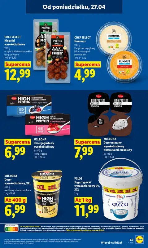 Lidl - gazetka promocyjna Oferta od poniedziałku od poniedziałku 27.04 do wtorku 28.04 - strona 65