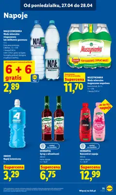 Lidl - gazetka promocyjna Oferta od poniedziałku od poniedziałku 27.04 do wtorku 28.04 - strona 75