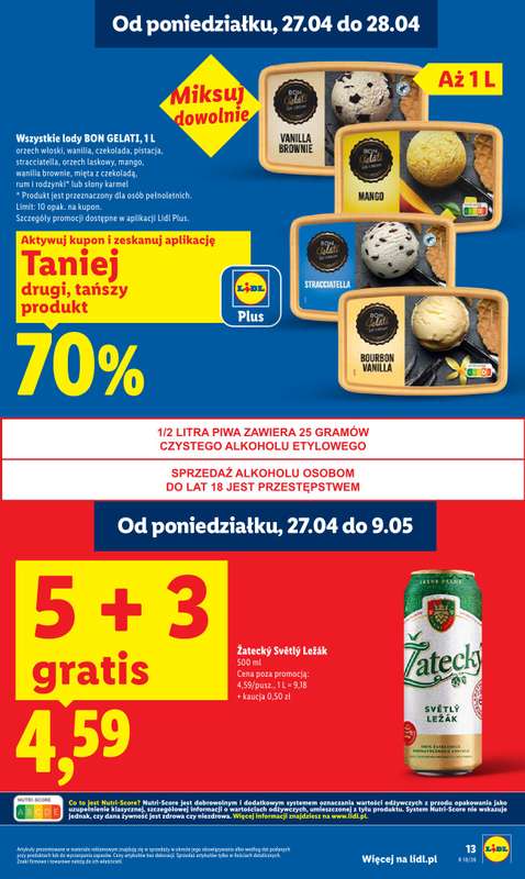 Lidl - gazetka promocyjna Oferta od poniedziałku od poniedziałku 27.04 do wtorku 28.04 - strona 13