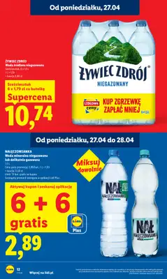 Lidl - gazetka promocyjna Oferta od poniedziałku od poniedziałku 27.04 do wtorku 28.04 - strona 12