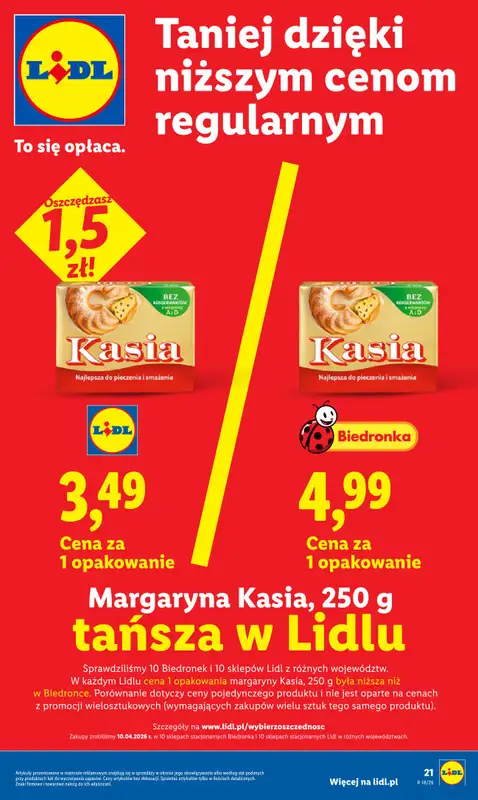 Lidl - gazetka promocyjna Oferta od poniedziałku od poniedziałku 27.04 do wtorku 28.04 - strona 21