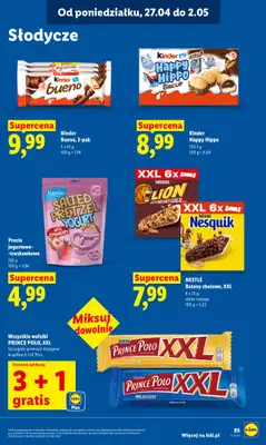 Lidl - gazetka promocyjna Oferta od poniedziałku od poniedziałku 27.04 do wtorku 28.04 - strona 85