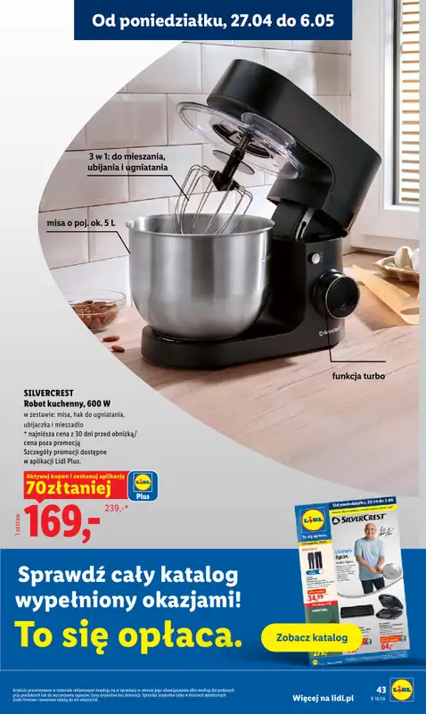 Lidl - gazetka promocyjna Oferta od poniedziałku od poniedziałku 27.04 do wtorku 28.04 - strona 43