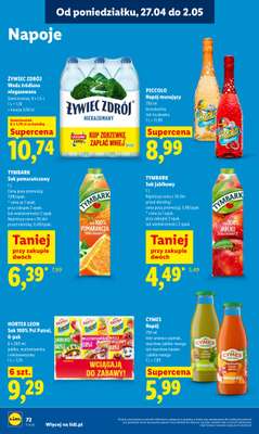 Lidl - gazetka promocyjna Oferta od poniedziałku od poniedziałku 27.04 do wtorku 28.04 - strona 72
